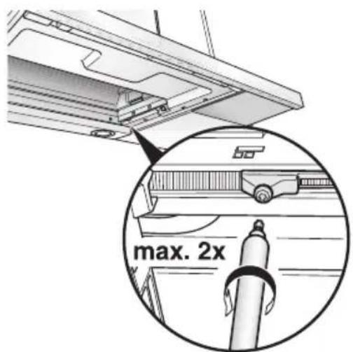 GAGGENAU AF280170 - Bijstellen van de eindschakelaar: - 1