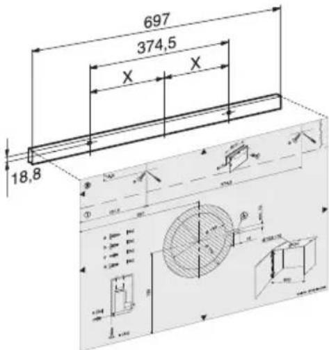 GAGGENAU AF280170 - Montaggio della maniglia integrata: Sulhetto estraibile deve essere più montata una maniglia integrata. - 1