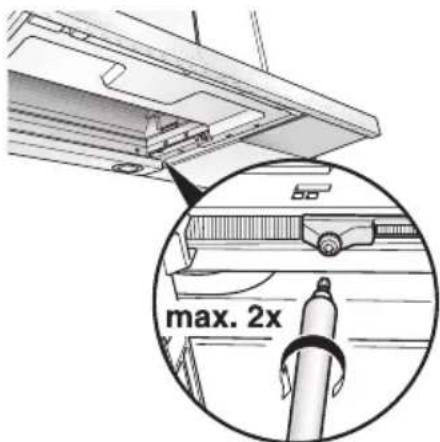 GAGGENAU AF280170 - Re-adjusting the limit switch: - 1