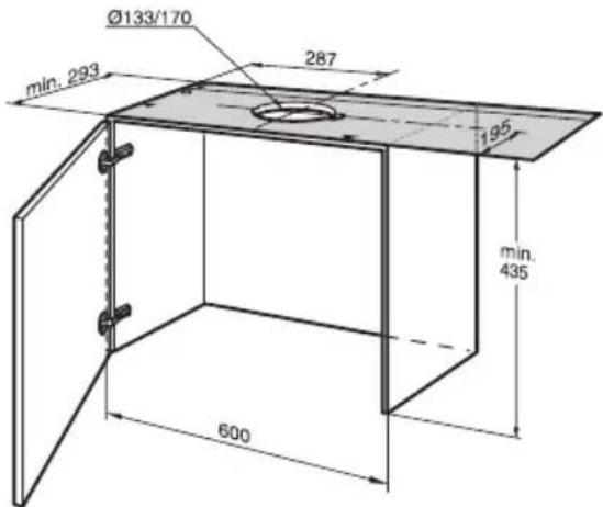 GAGGENAU AF280170 - Abluft nach oben: - 1