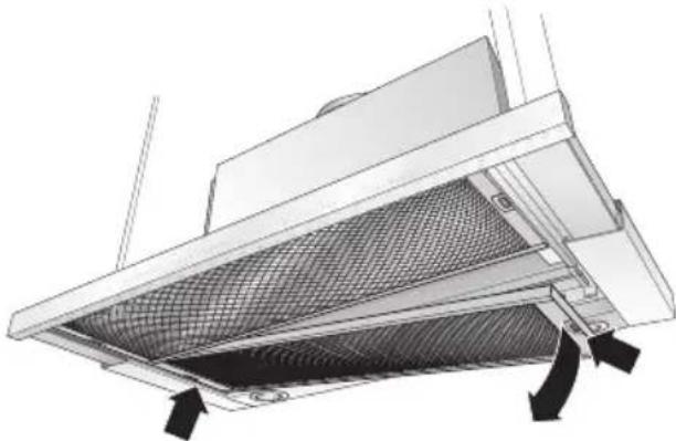 GAGGENAU AF280170 - Desmontar y montar los filtros antigrasa metálicos: - 1