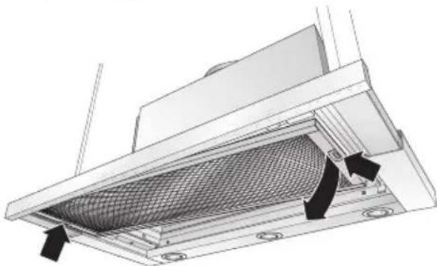 GAGGENAU AF280170 - Aus- und Einbau der Metall-Fettfilter: - 2