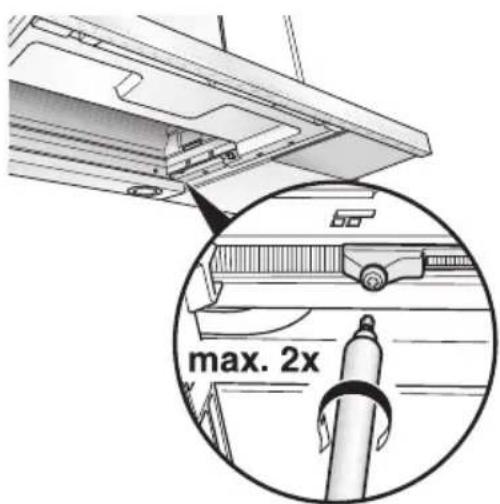 GAGGENAU AF280170 - Reajuste do interruptor de的方式来: - 1