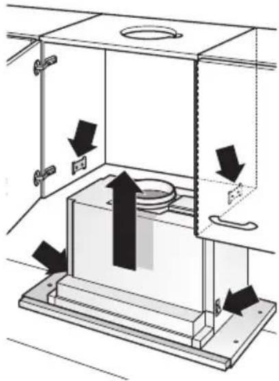 GAGGENAU AF280170 - Montaje de la campana en el armario superior - 1