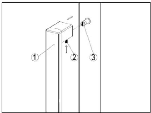 Küppersbusch EWK88002Z - Mounting the handle - 1