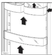 Küppersbusch IKE 31842T - Positionnement des balconnets de la contre-porte - 1