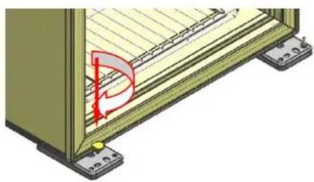 LA SOMMELIERE TRV250 - Inverser les supports de la porte - 1