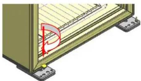 LA SOMMELIERE TRV2402Z - Inverser les supports de la porte - 1