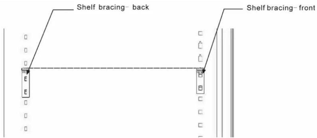 LA SOMMELIERE TRV2402Z - Installing the shelf bracing - 3