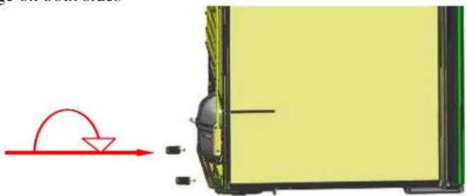 LA SOMMELIERE TRV2402Z - The installation of the wall separate screws - 1