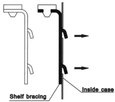 LA SOMMELIERE TRV140 - Installing the shelf bracing - 1