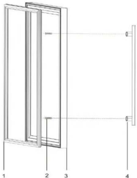 LA SOMMELIERE LS34.2Z - > Installation of the handle - 1