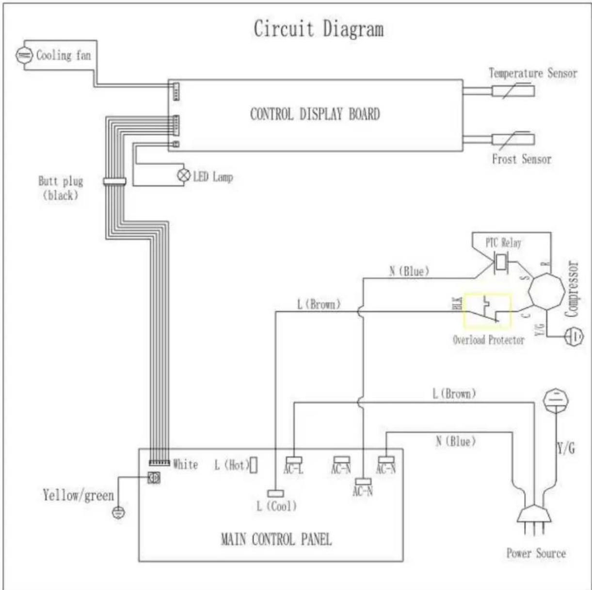 LA SOMMELIERE CVD122B - Circuit diagram - 1
