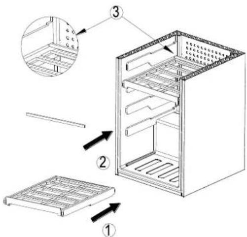 LA SOMMELIERE CTPE186A+ - Installaon des clayees coulissantes (en opon accessoires) - 1
