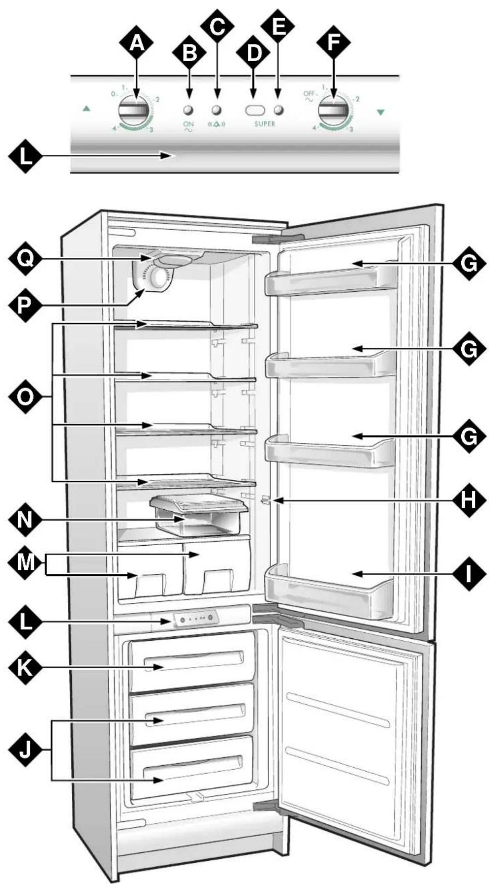 Ariston Thermo XKC 35 VE - compartiment congélateur - 12