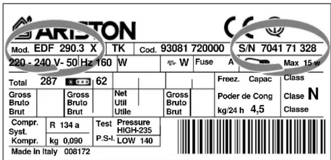 Ariston Thermo KDF 290 A - Er is water op de bodem van de koelkast. - 1
