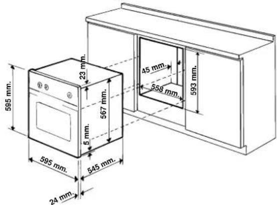 Ariston Thermo FO 97 C.1 E - Installation der Einbaubacköfen - 1