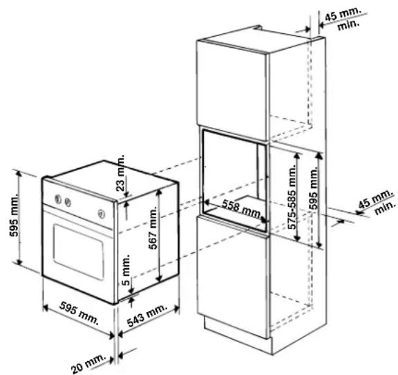 Ariston Thermo FM 54 T - Het installeren van de inbouwoven - 2