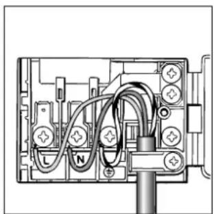 Ariston Thermo FM 54 T - Montagem do cabo de alimentacao - 2