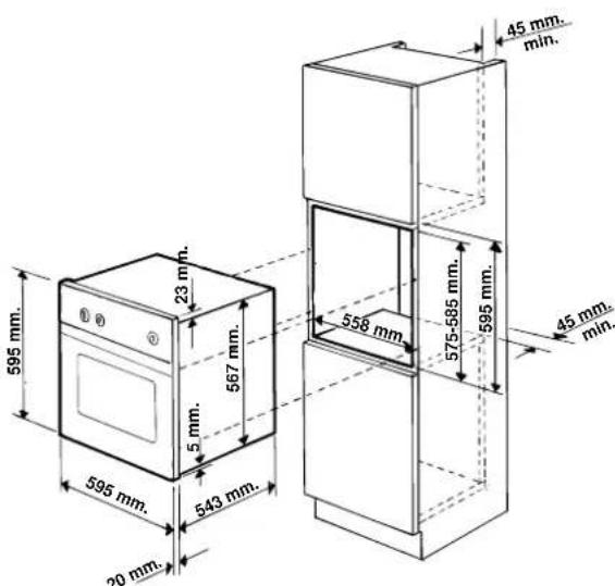 Ariston Thermo FM 54 T - Installazione dei fornì da incasso - 2