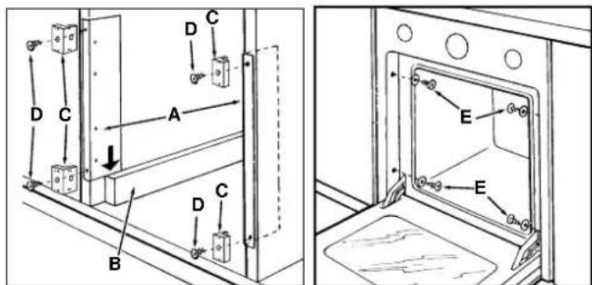 Ariston Thermo FM 54 T - Fastening the Oven to the Cabinet - 1