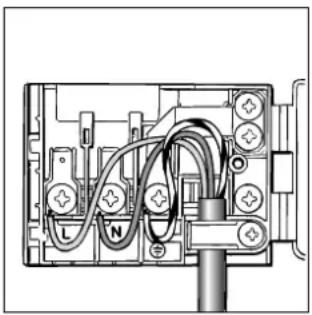 Ariston Thermo FM 51 R - Attaching the Power Supply Cable to the Mains - 5