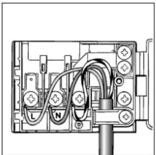 Ariston Thermo FM 51 R - Attaching the Power Supply Cable to the Mains - 2