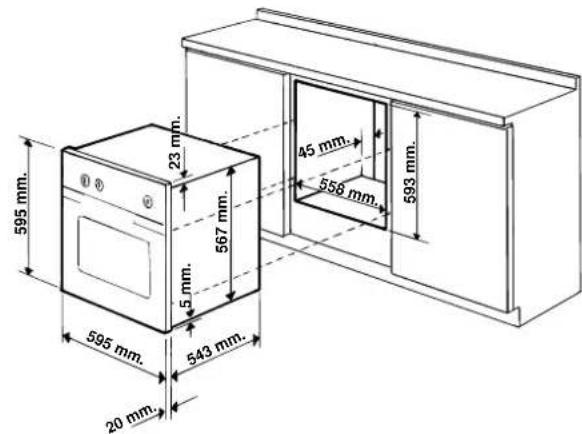 Ariston Thermo FM 51 R - Het installeren van de inbouwoven - 1