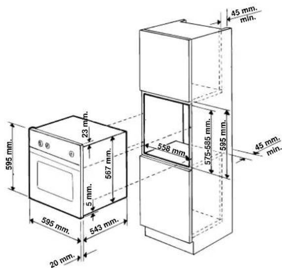 Ariston Thermo FM 51 R - Installation des fours à encastrer - 2