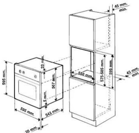 Ariston Thermo FM 24 T - Installazione dei forni da incasso - 2