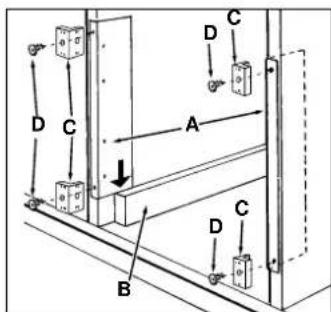 Ariston Thermo FM 24 T - Fastening the Oven to the Cabinet - 1