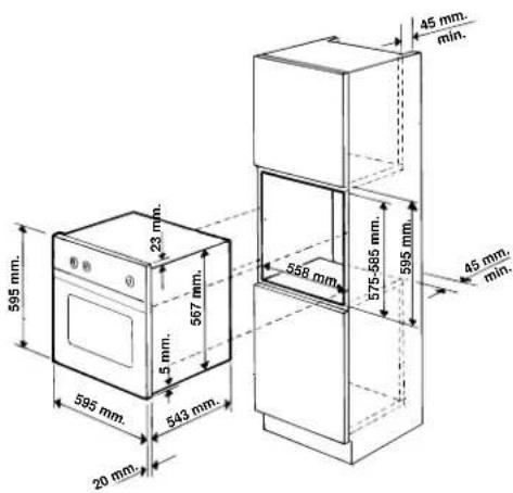 Ariston Thermo FM 361 - Installation des fours à encastrer - 2