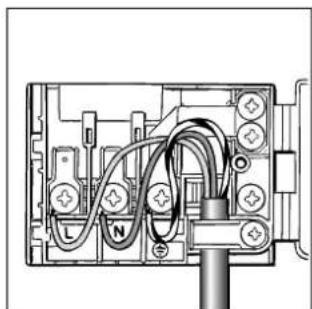 Ariston Thermo FM 27 M - Verlagen des Netzkabels - 2