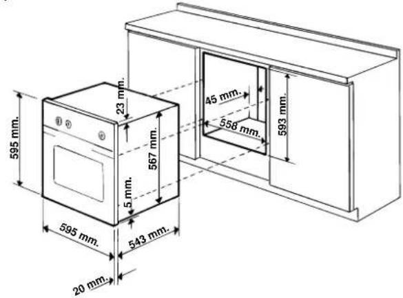 Ariston Thermo FM 27 M - Het installereren van de inbouwoven - 1
