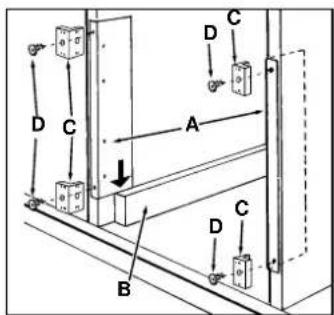 Ariston Thermo FM 22 M - Fastening the Oven to the Cabinet - 1