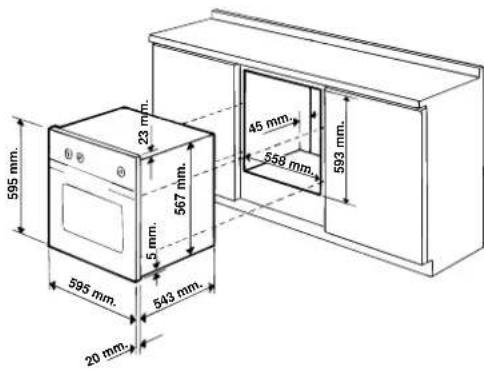 Ariston Thermo FM 11 F - Installation des fours à encastrer - 1