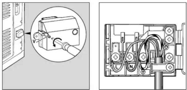 Ariston Thermo FD 88 C - Mounting a Power Supply Cable - 1