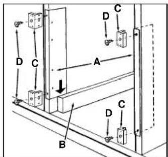 Ariston Thermo FM 24 D - Fixation du four au meuble - 1