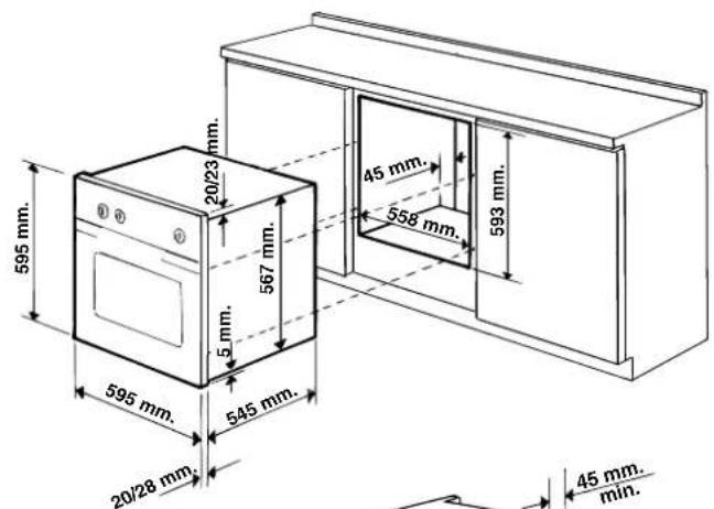 Ariston Thermo FC 97 P - Installazione dei fornì da incasso - 1