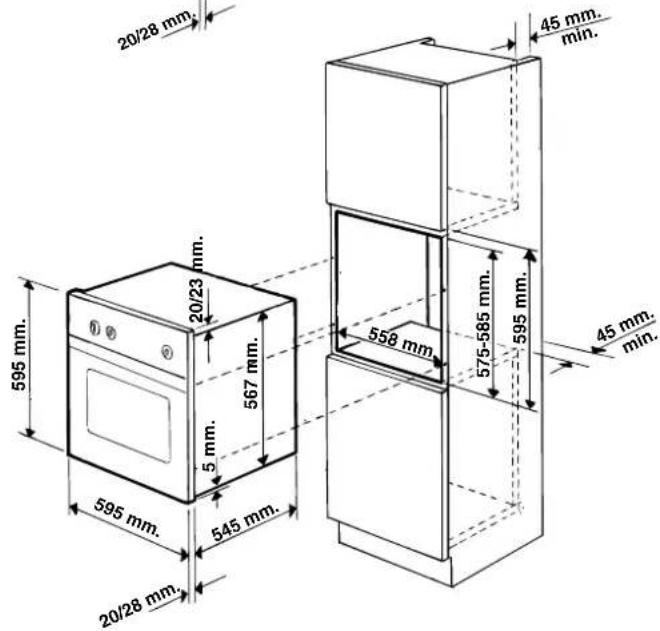 Ariston Thermo FC 97 P - Installazione dei fornì da incasso - 2