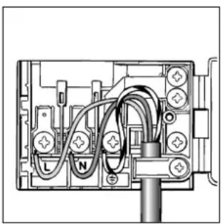 Ariston Thermo FD 51 ICE - Montagem do cabo de alimentacao - 2