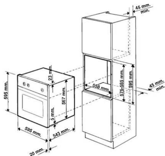 Ariston Thermo FD 51 ICE - Instalacion de los hornos empotrables - 2
