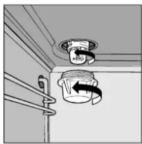 Ariston Thermo FD 51 ICE - Remplacement de la lampe à l'intérieur du four - 1