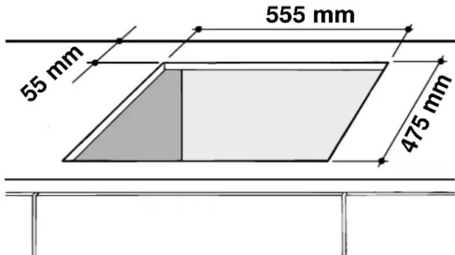 Ariston Thermo TQ 740 ES TI - Installation der Einbaukochmulde - 2