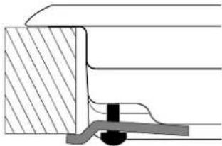 Ariston Thermo TQ 740 ES ICE - Bevestigingschema van het kookvlak - 2