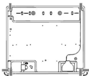 Ariston Thermo TD 740 MST - Scheme de fixation des crochets - 4