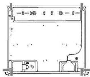 Ariston Thermo TD 740 MST - Bevestigingschemavan het kookvlak - 3