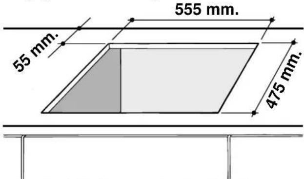 Ariston Thermo TD 740 TC ES BK - Installation der Einbaukochmulde - 2