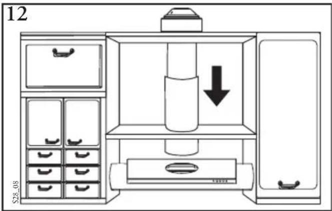 Ariston Thermo HDM 9 IX - - Installatie van de wasemkap C - 8