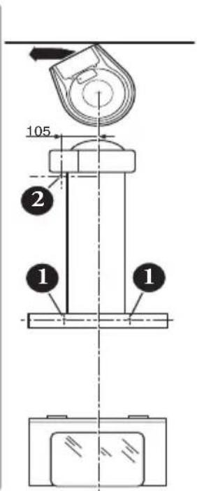Ariston Thermo HDM 9 IX - - Perfuração da parede - 3